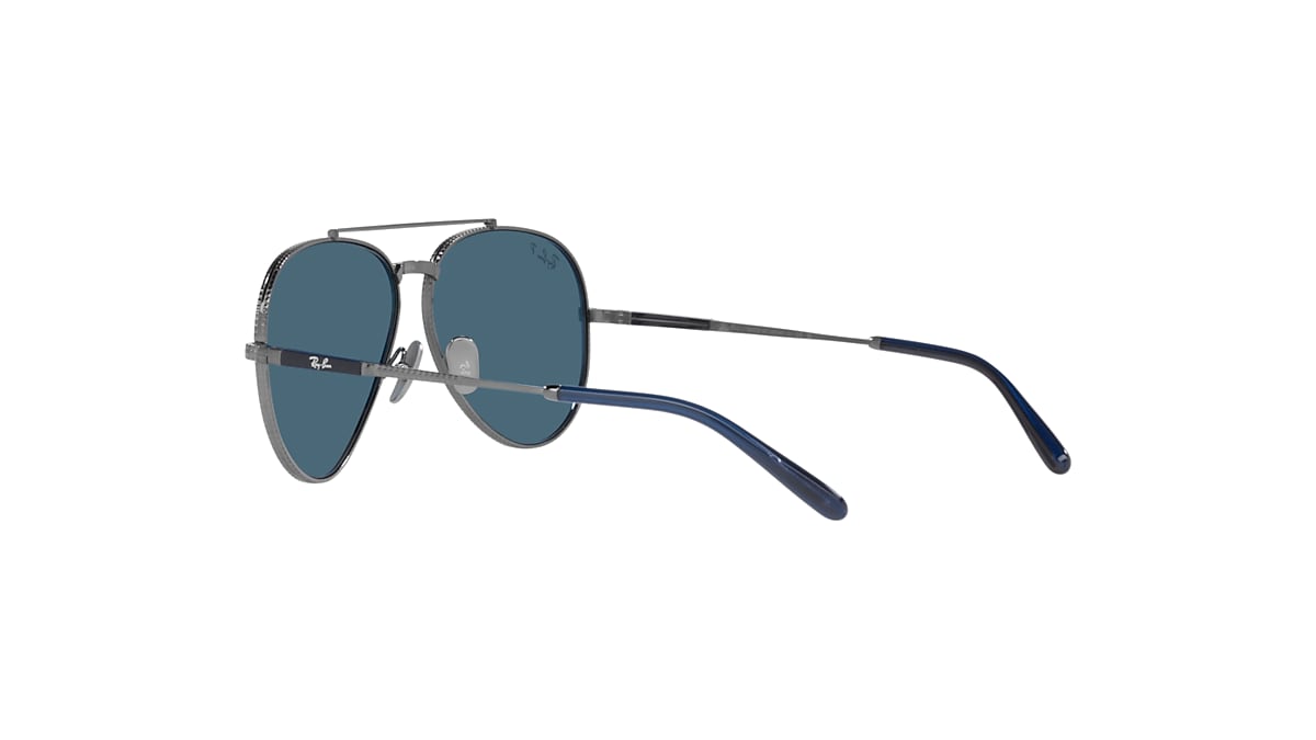 AVIATOR II TITANIUM Sunglasses in Gunmetal and Blue - RB8225 | Ray 