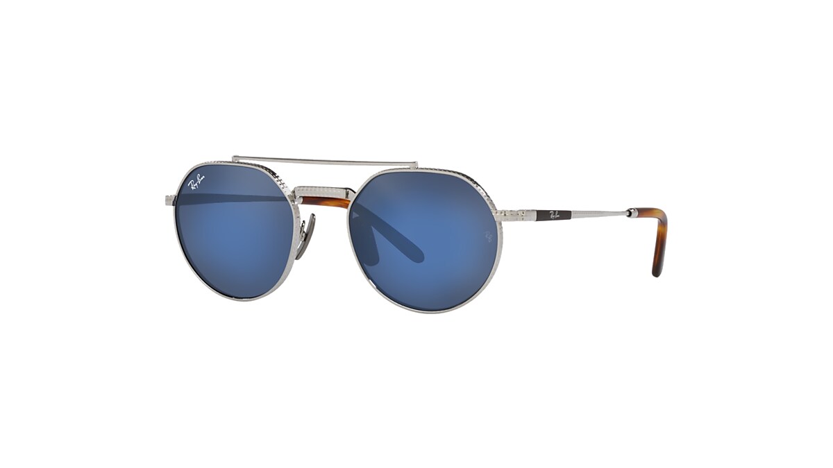 JACK II TITANIUM Sunglasses in Silver and Grey Blue - Ray-Ban