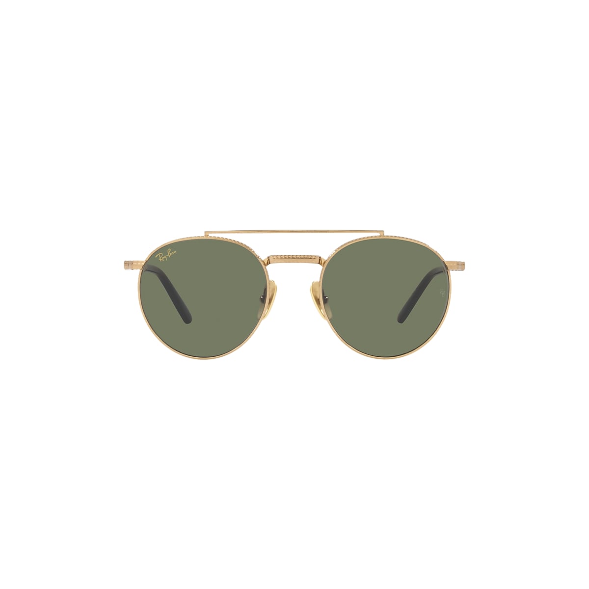 ROUND II TITANIUM Sunglasses in Gold and Green - RB8237 | Ray-Ban® CA