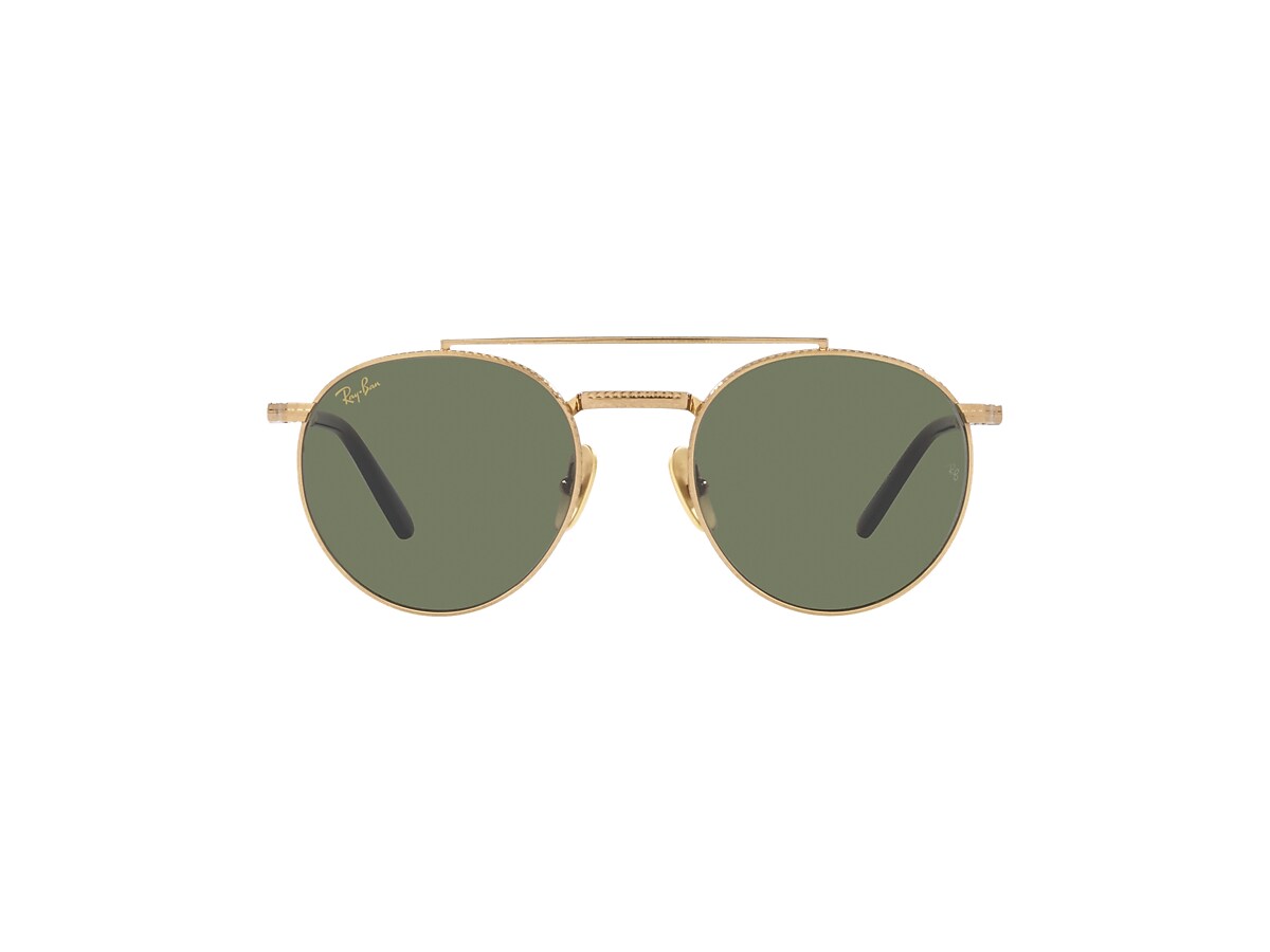 ROUND II TITANIUM Sunglasses in Gold and Green - RB8237 | Ray-Ban® US