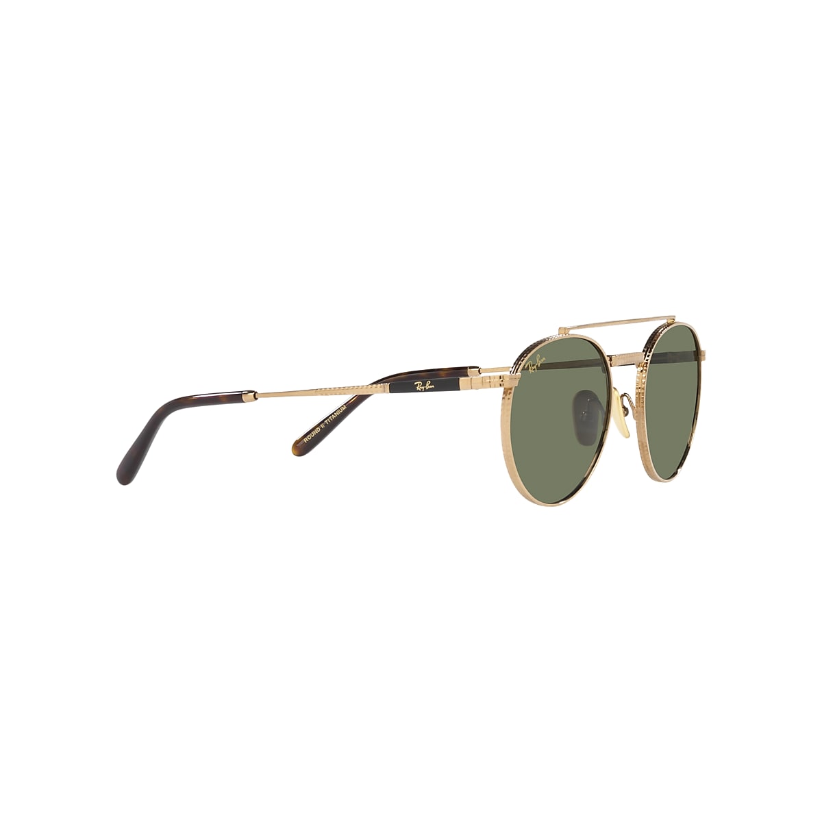 ROUND II TITANIUM Sunglasses in Gold and Green - RB8237 | Ray-Ban® US