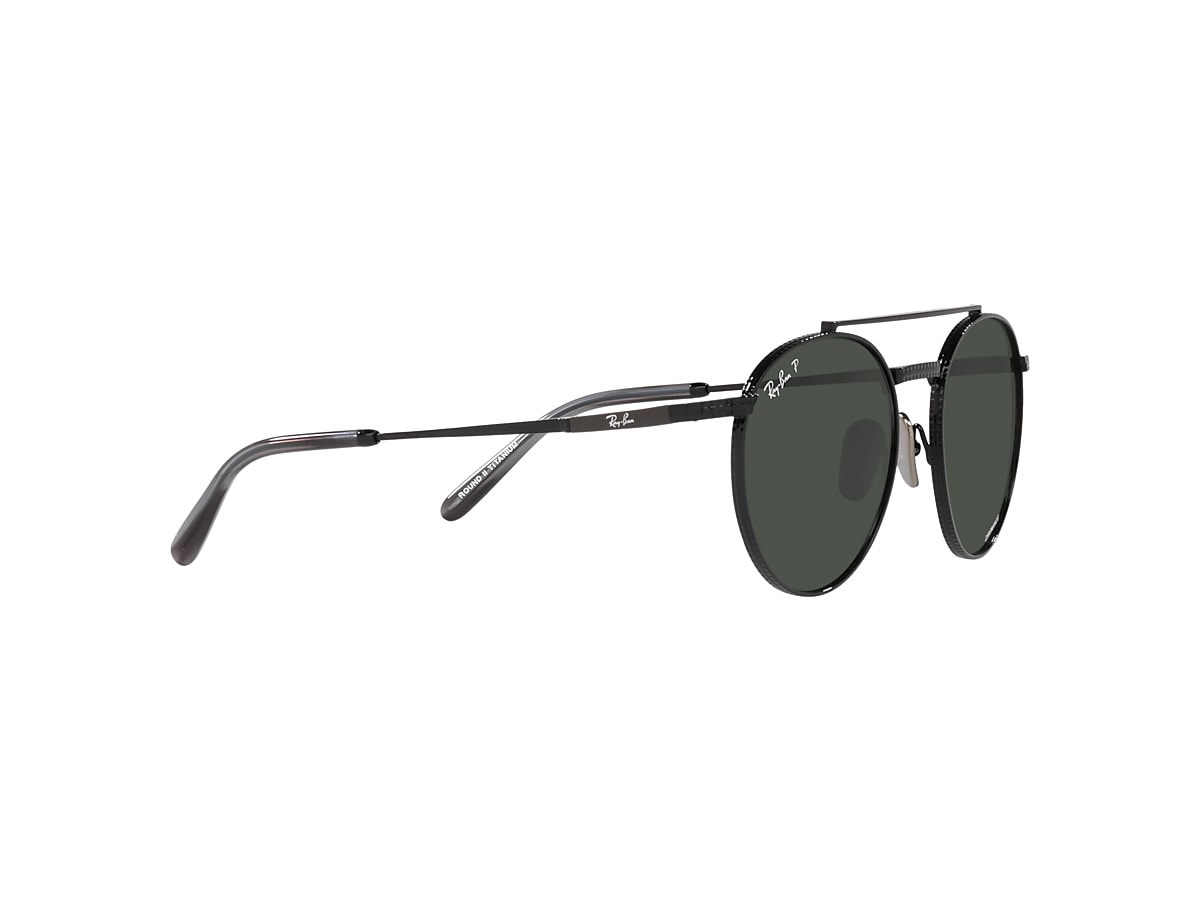 ROUND II TITANIUM Sunglasses in Black and Dark Grey - Ray-Ban