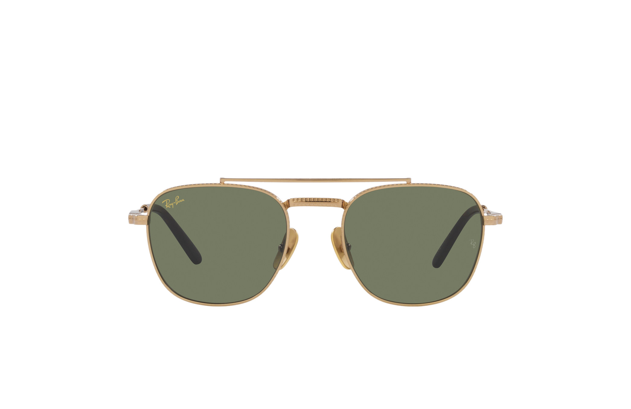 レイバン公式ストア】 Ray-Ban® FRANK II TITANIUM サングラス | ゴールド X グリーン - RB8258