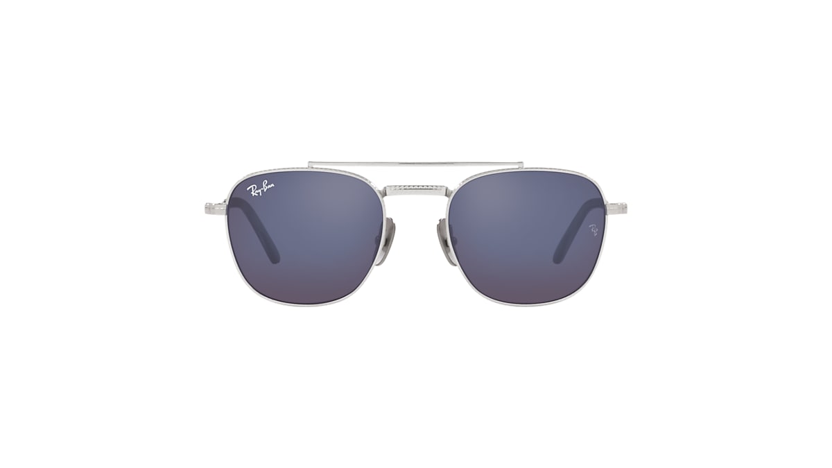 FRANK II TITANIUM Sunglasses in Silver and Grey Blue - Ray-Ban