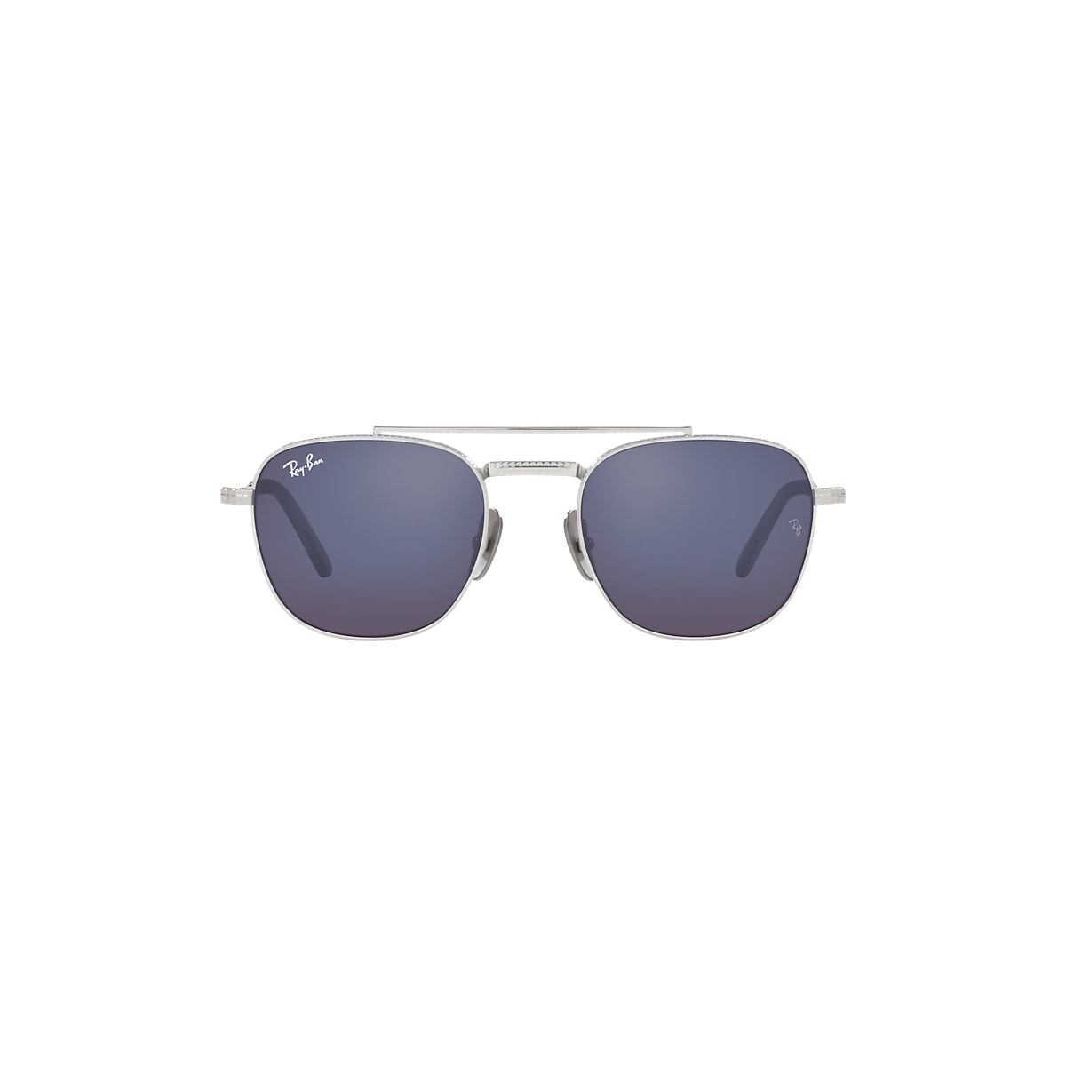 FRANK II TITANIUM Sunglasses in Silver and Grey Blue - Ray-Ban