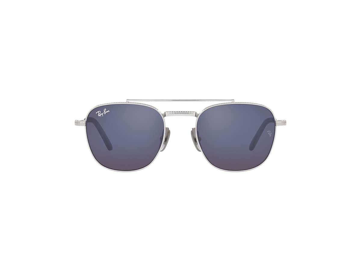FRANK II TITANIUM Sunglasses in Silver and Grey Blue - Ray-Ban