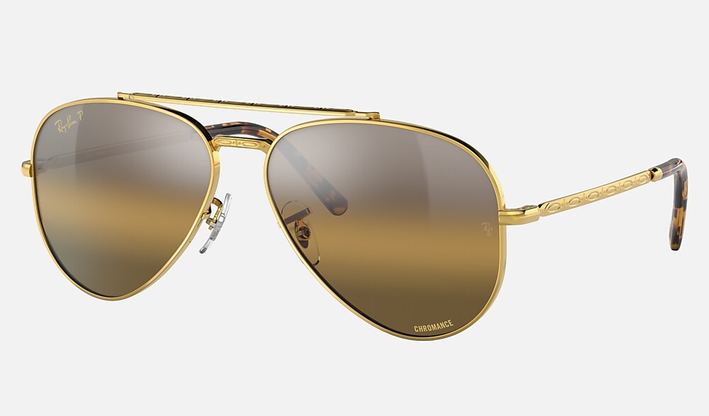 Gold Sunglasses in Silver/Brown and NEW AVIATOR - RB3625