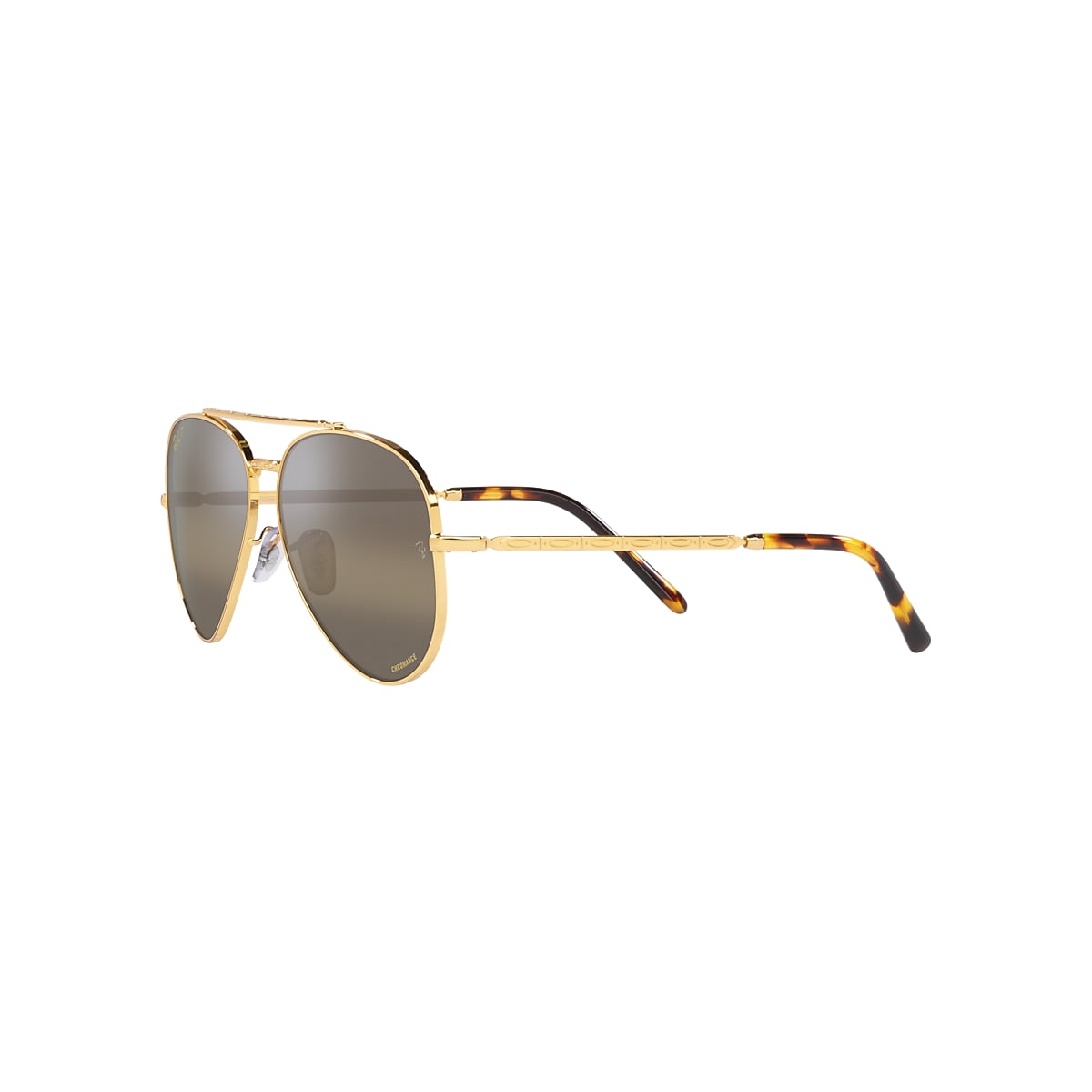 NEW AVIATOR Sunglasses in Gold and Silver/Brown - RB3625 | Ray-Ban® US