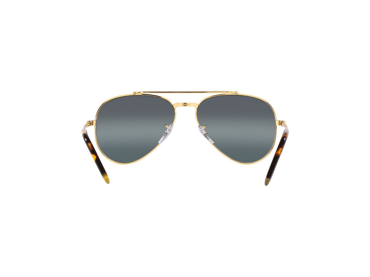 Gansta Aviator Full-Frame Clear Golden Sunglasses ,Men And Women ,Pack Of 2(GN3002-Gld-Clr-Gld-G15)