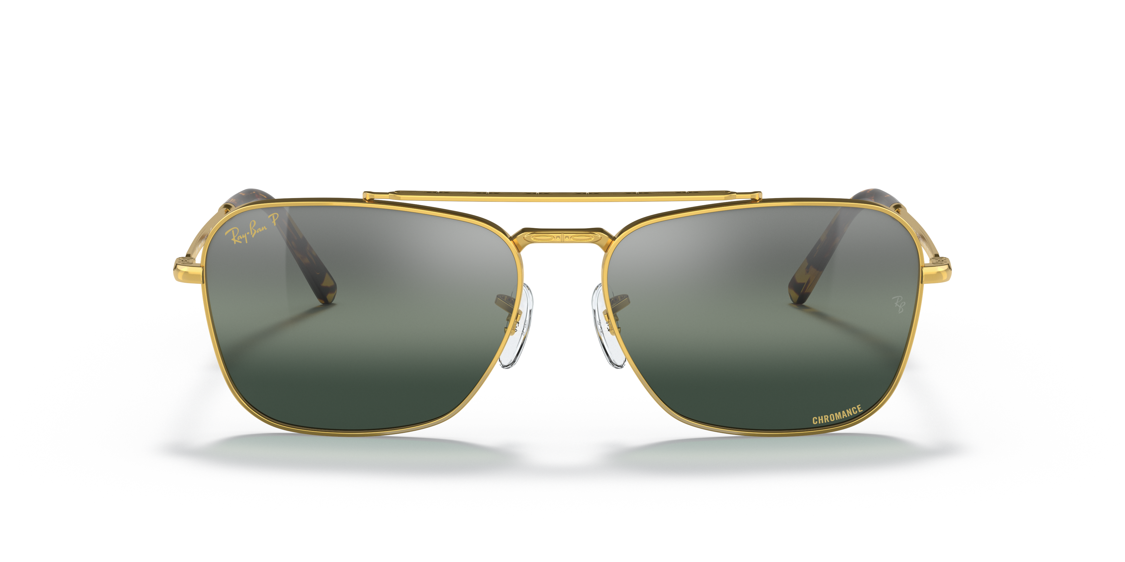 Occhiali da Sole New Caravan in Legend Gold e Silver/Blue Chromance |  Ray-Ban®