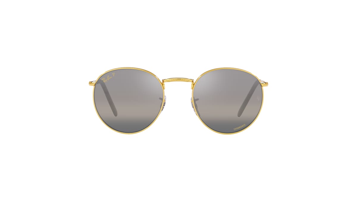 NEW ROUND Sunglasses in Gold and Silver/Grey - RB3637 | Ray-Ban® US