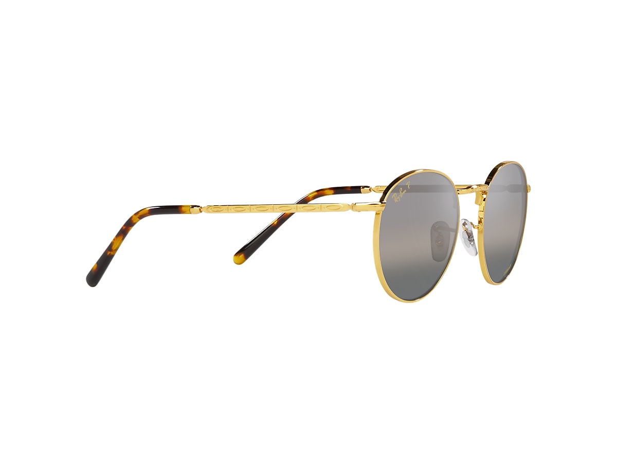NEW ROUND Sunglasses in Gold and Silver/Grey - RB3637 | Ray-Ban® US