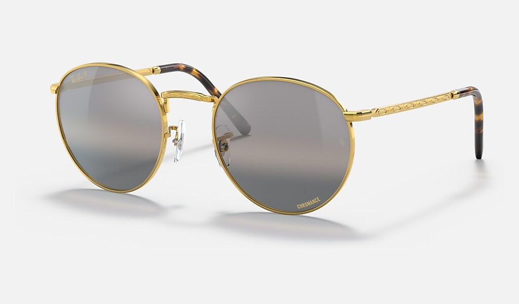 Pickering huurling majoor New Round Sunglasses in Gold and Silver/Grey | Ray-Ban®