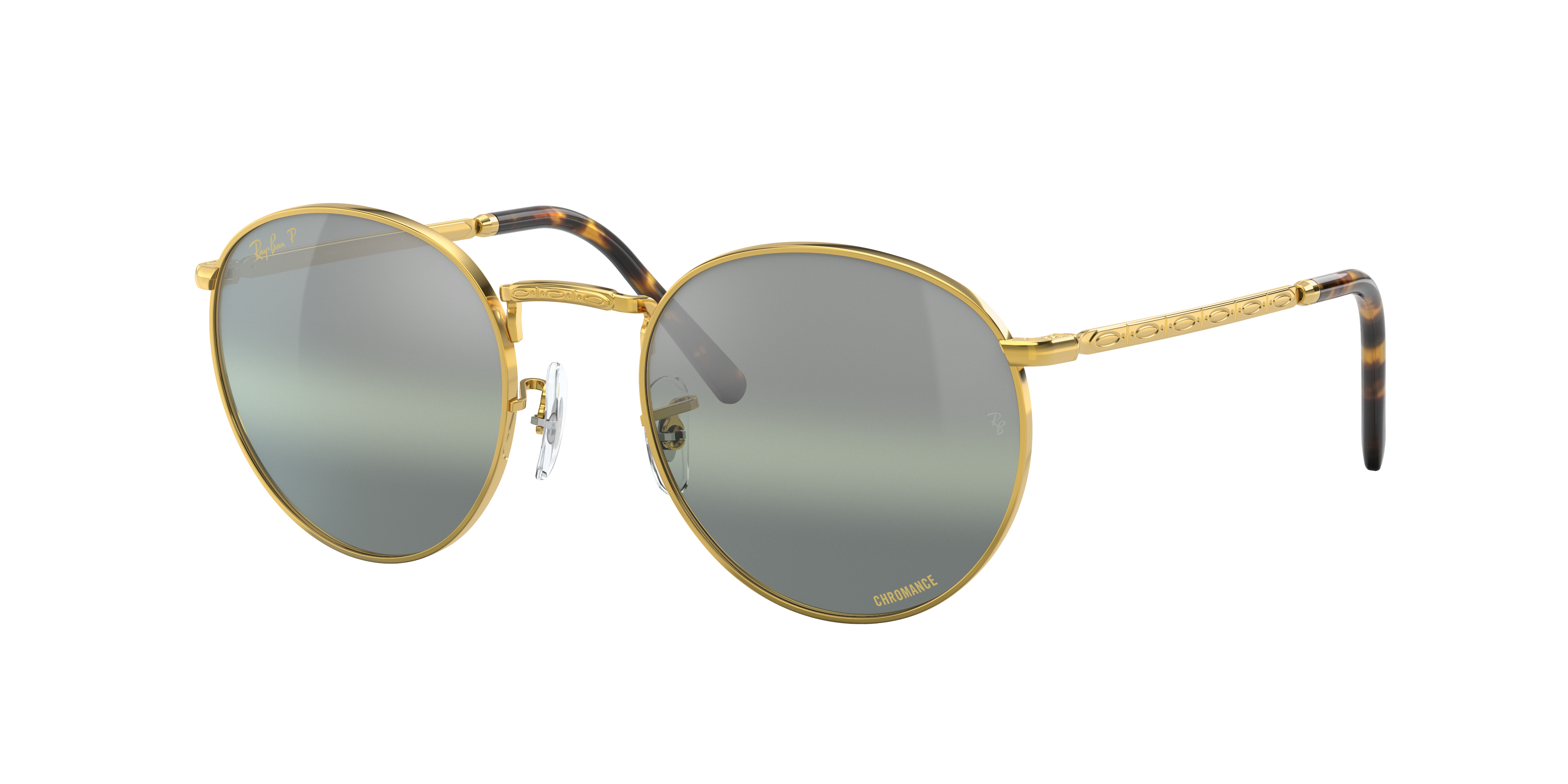 ray ban round legend gold