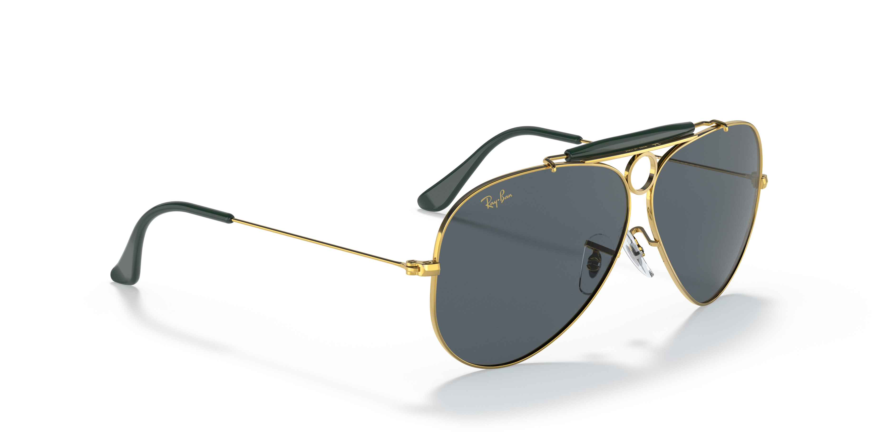 ray ban shooter gold