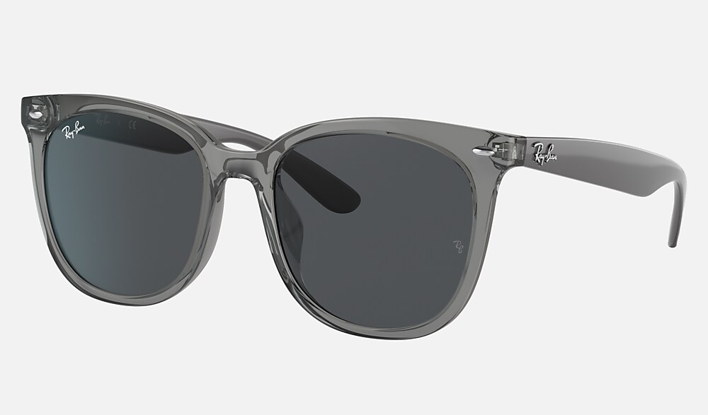 Transparent Grey Sunglasses in Grey and RB4379D - Ray-Ban