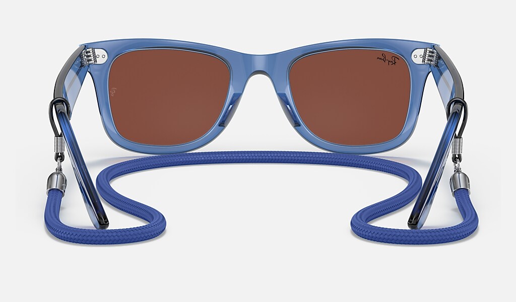 Original Wayfarer Colorblock Sunglasses in Transparent Blue and Red | Ray- Ban®