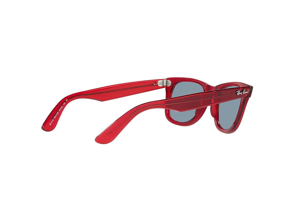 Fahrenheit blur punkt ORIGINAL WAYFARER COLORBLOCK Sunglasses in Transparent Red and Blue -  RB2140 | Ray-Ban® US