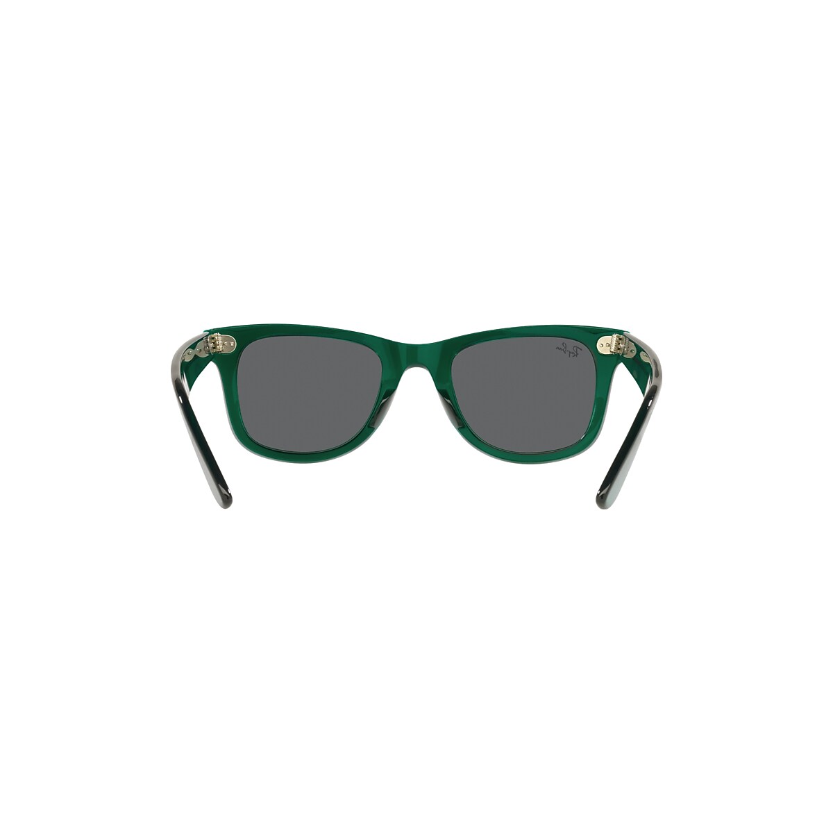 Original Wayfarer Colorblock Sunglasses in Transparent Green and Dark Grey  | Ray-Ban®