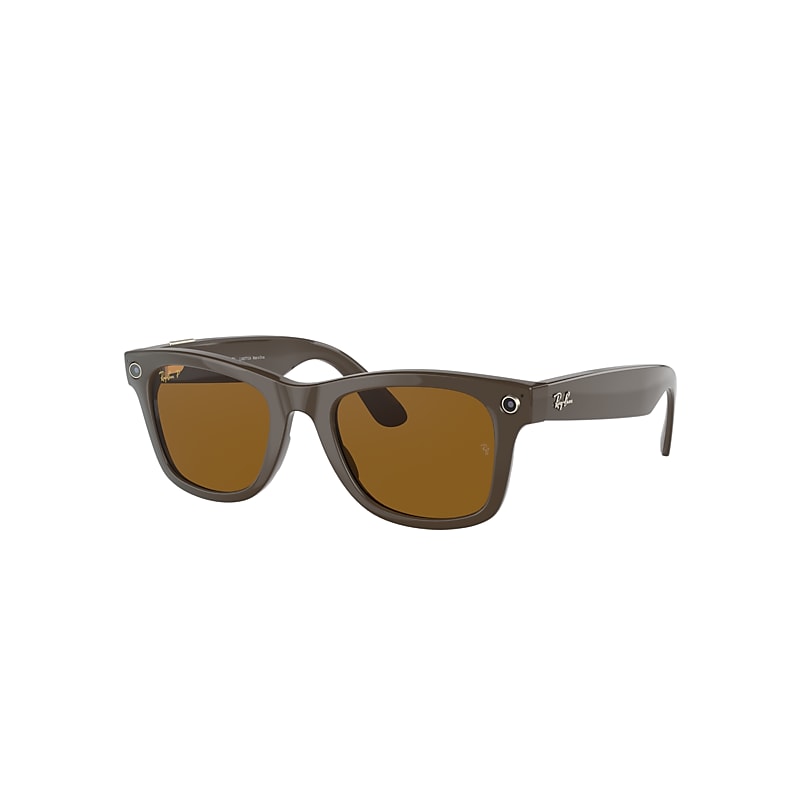 Ray-Ban Ray-Ban Stories | Wayfarer Electronics Shiny Brown Frame Brown Lenses Polarized 53-22