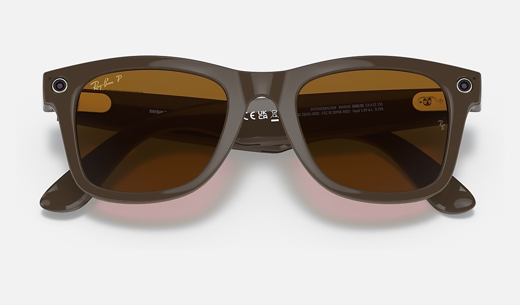 Ray-ban Stories | Wayfarer Sunglasses in Shiny Brown and Brown | Ray-Ban®