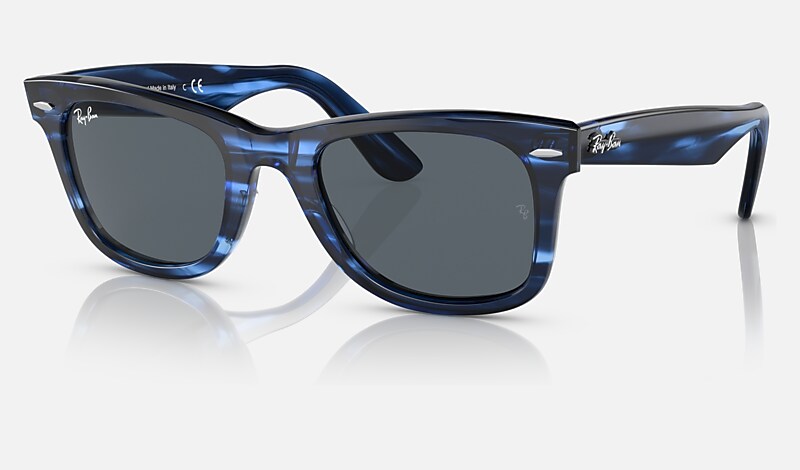 ORIGINAL WAYFARER BIO-ACETATE Sunglasses in Striped Blue and