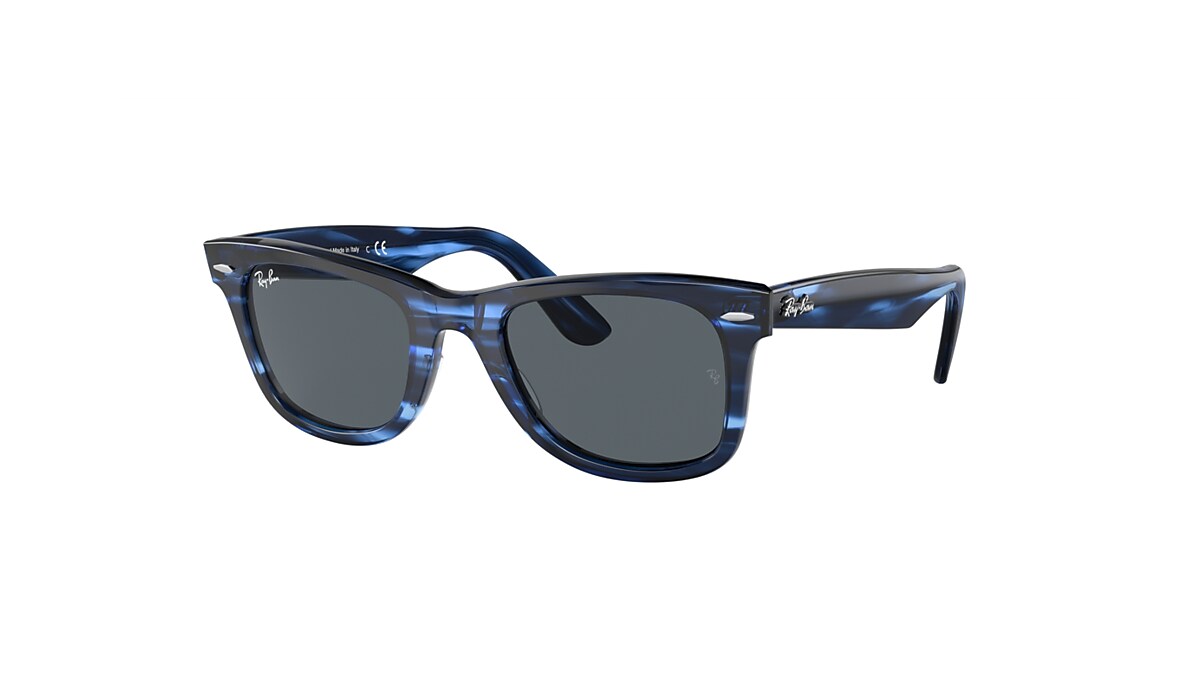 ORIGINAL WAYFARER BIO-ACETATE Sunglasses in Striped Blue 