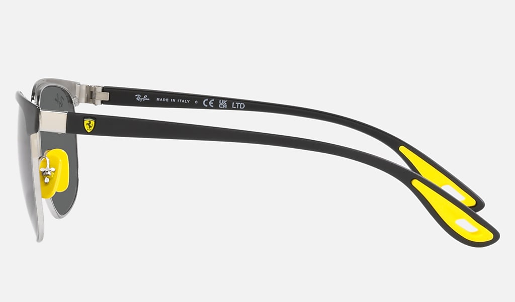 Scuderia Ferrari Ltd | Customized By Carlos Sainz Sunglasses in Black On  Silver and Grey | Ray-Ban®