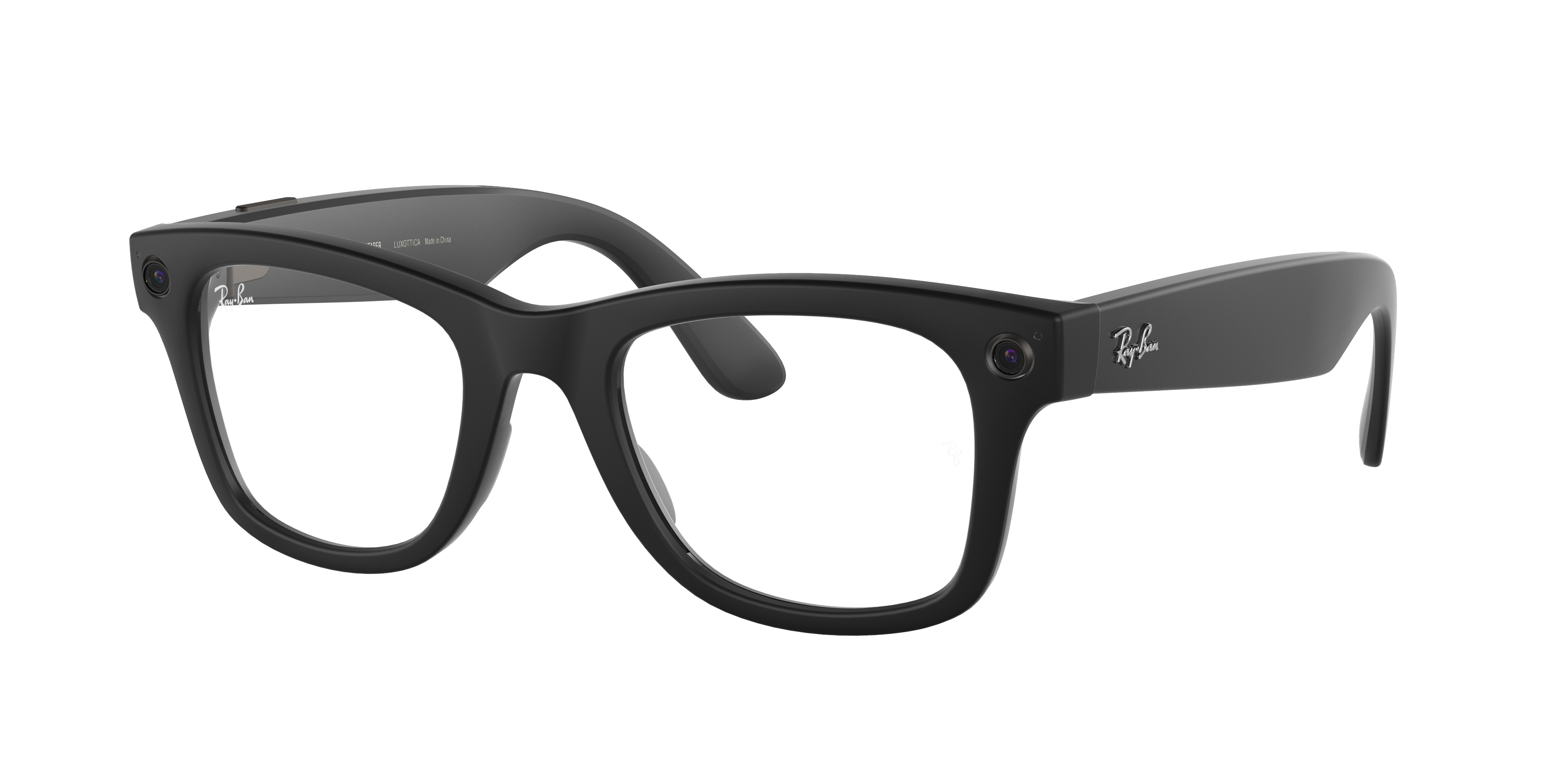 Ray-ban Stories | Wayfarer Sunglasses in Black and Clear/Grey | Ray-Ban®