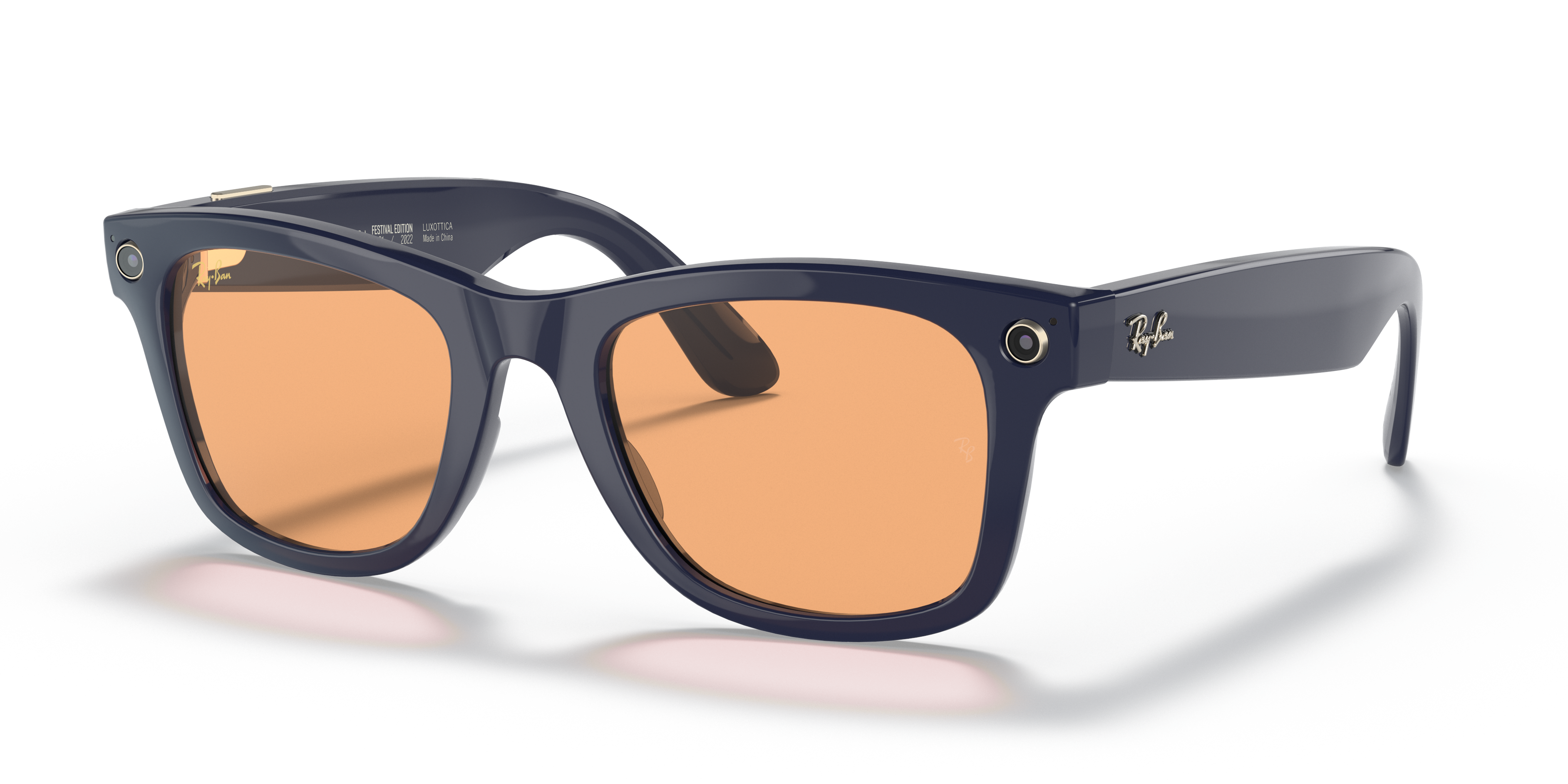 ray ban wayfarer blue orange