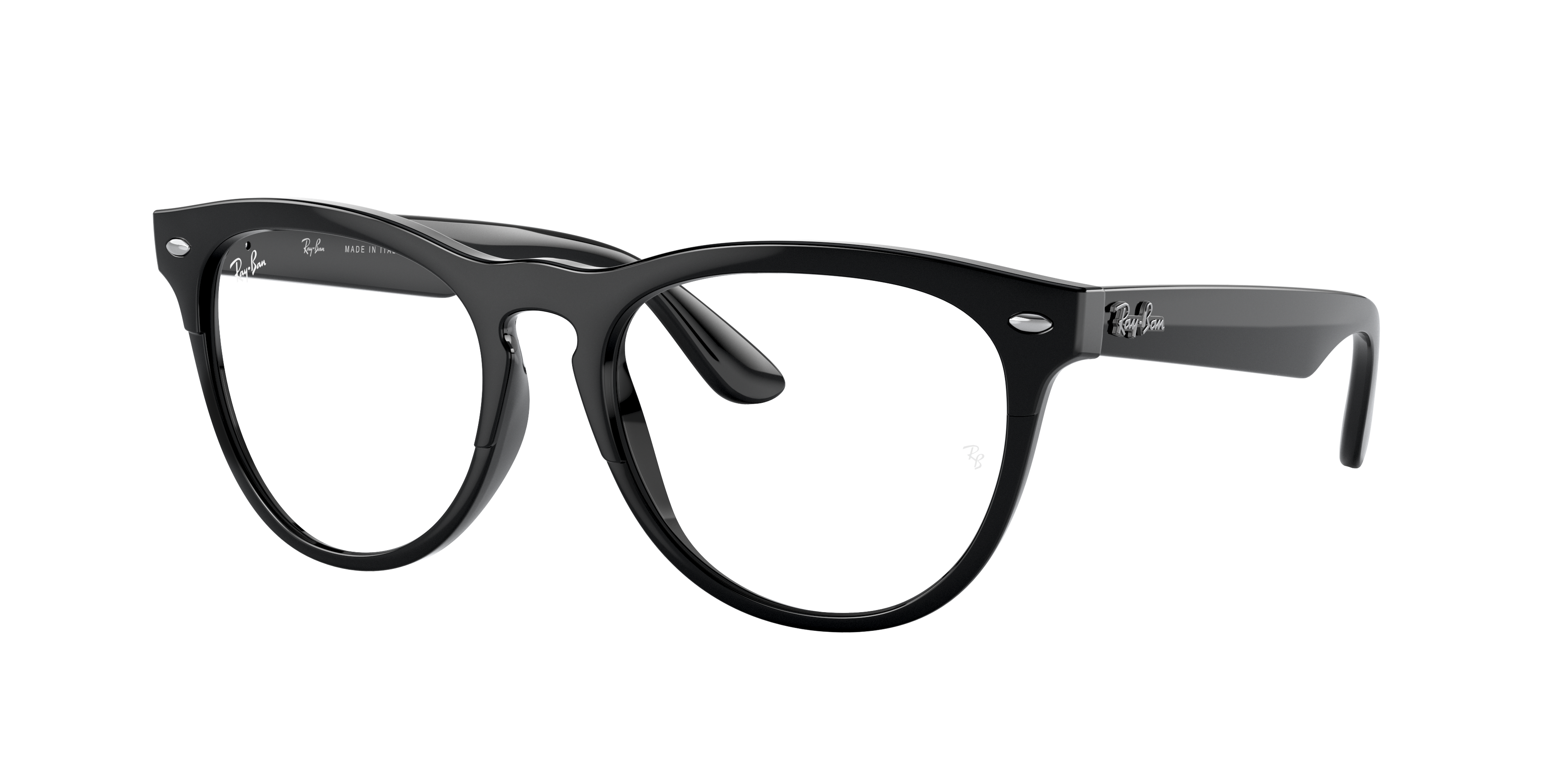 Iris Optics Eyeglasses with Black Frame | Ray-Ban®