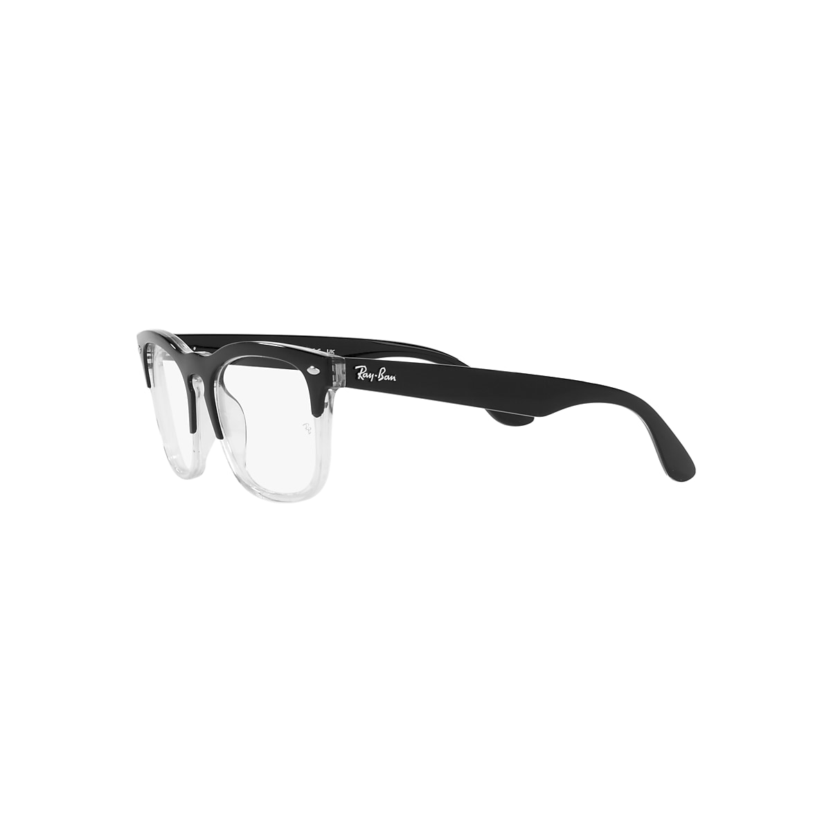 Ray-Ban Steve サングラス ブラック/クリア レイバン公式ストア】 Ray-Ban® STEVE サングラス | 透明上に