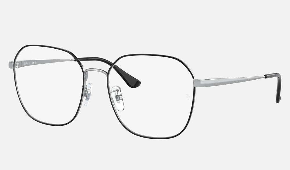 えりす RB8422 OPTICS Eyeglasses with Black On Silver Frame - RB8422