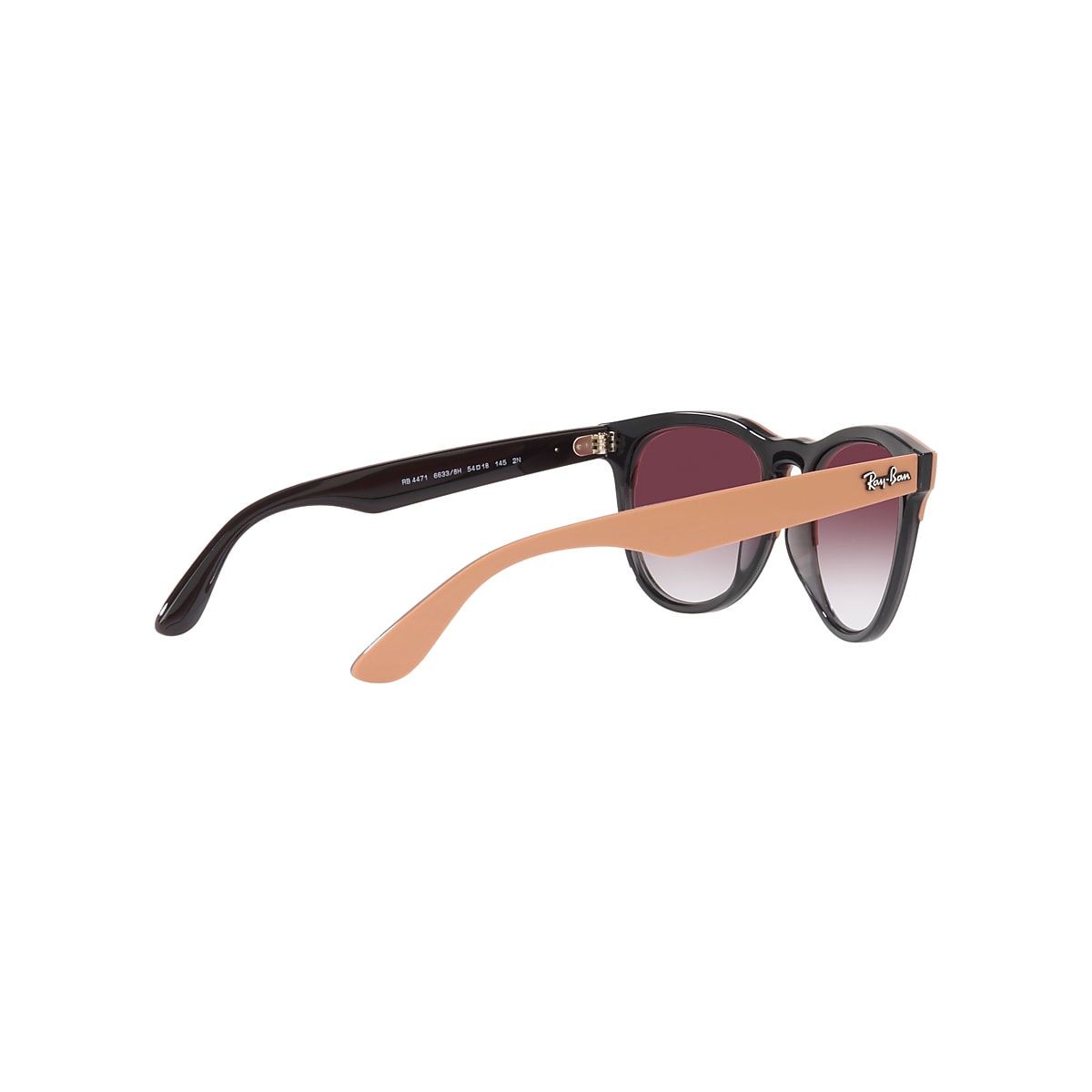 IRIS Sunglasses in Beige On Transparent Grey and Violet - RB4471