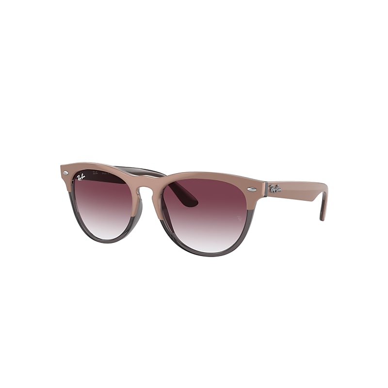 Ray Ban Rb4471 Sunglasses In Beige On Transparent Grey