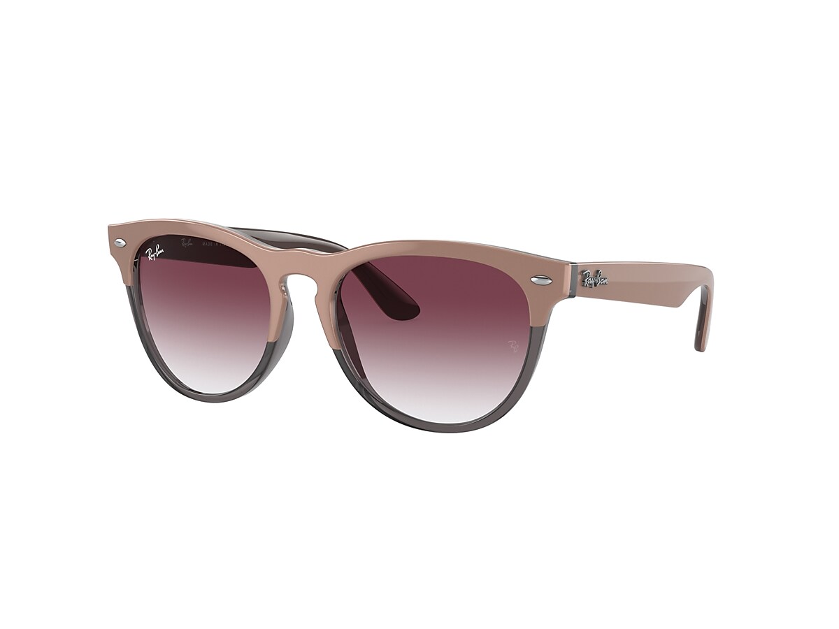 IRIS Sunglasses in Beige On Transparent Grey and Violet - RB4471 