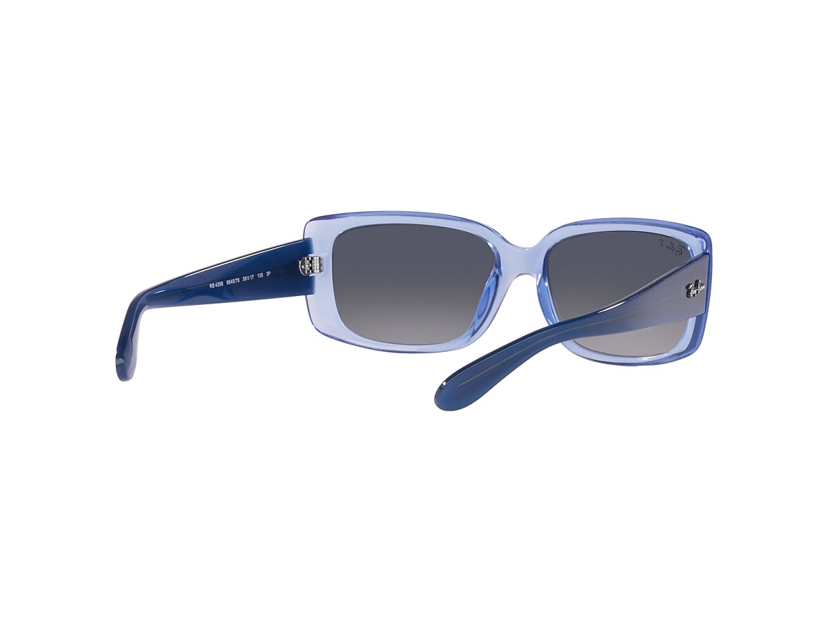 RB4389 Sunglasses in Transparent Light Violet and Blue - RB4389