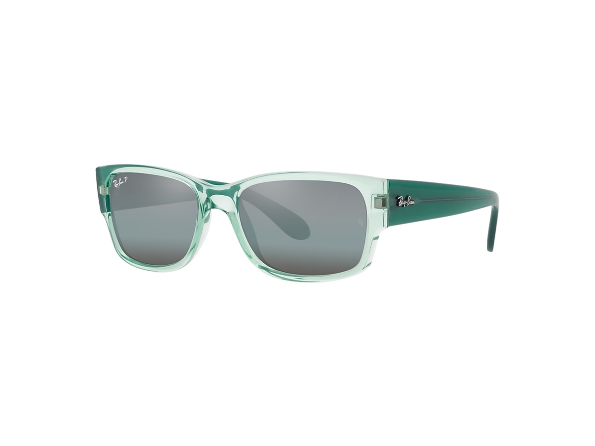 Ray-Ban Rb4388 Sunglasses Green Frame Blue Lenses Polarized 55-18