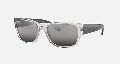 RB4388 Sunglasses in Transparent Grey and Grey Polarized - RB4388