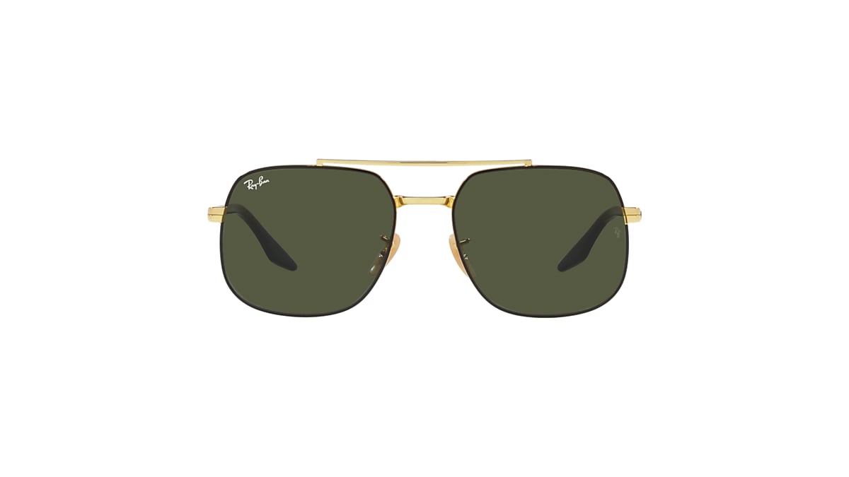 RB3699 Sunglasses in Black On Gold and Green - RB3699 | Ray