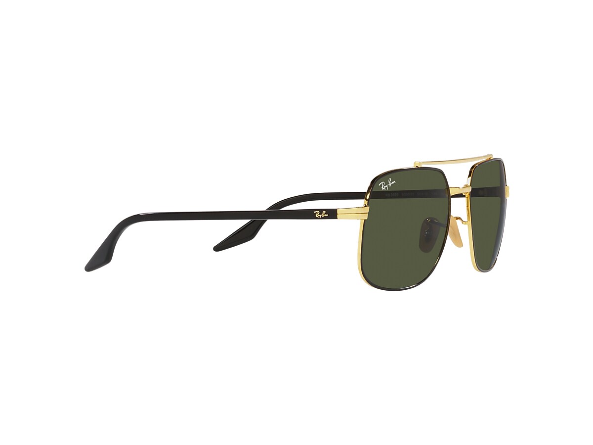 RB3699 Sunglasses in Black On Gold and Green - RB3699 | Ray-Ban® CA