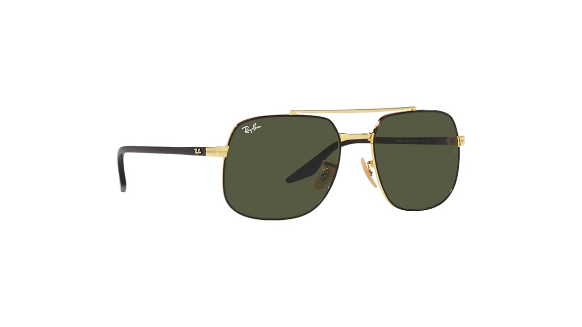 RB3699 Sunglasses in Black On Gold and Green - RB3699 | Ray-Ban® CA