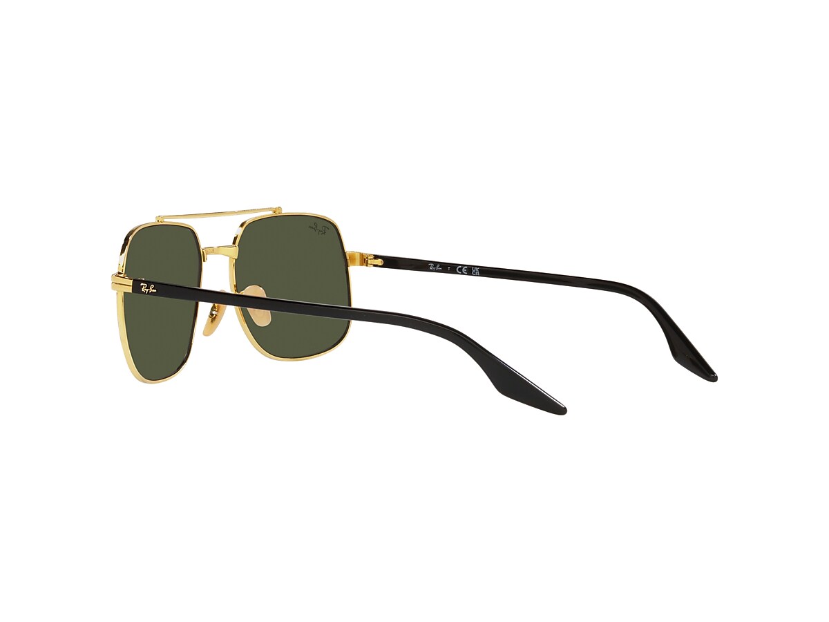 RB3699 Sunglasses in Black On Gold and Green - RB3699 | Ray