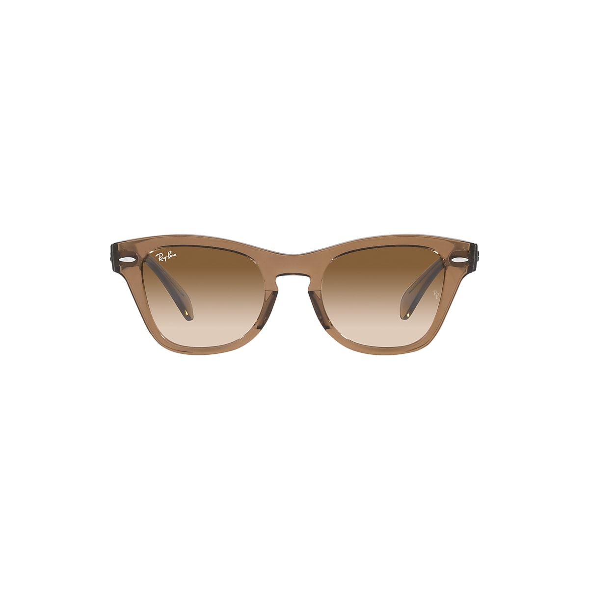 RB0707S Sunglasses in Transparent Light Brown and Brown