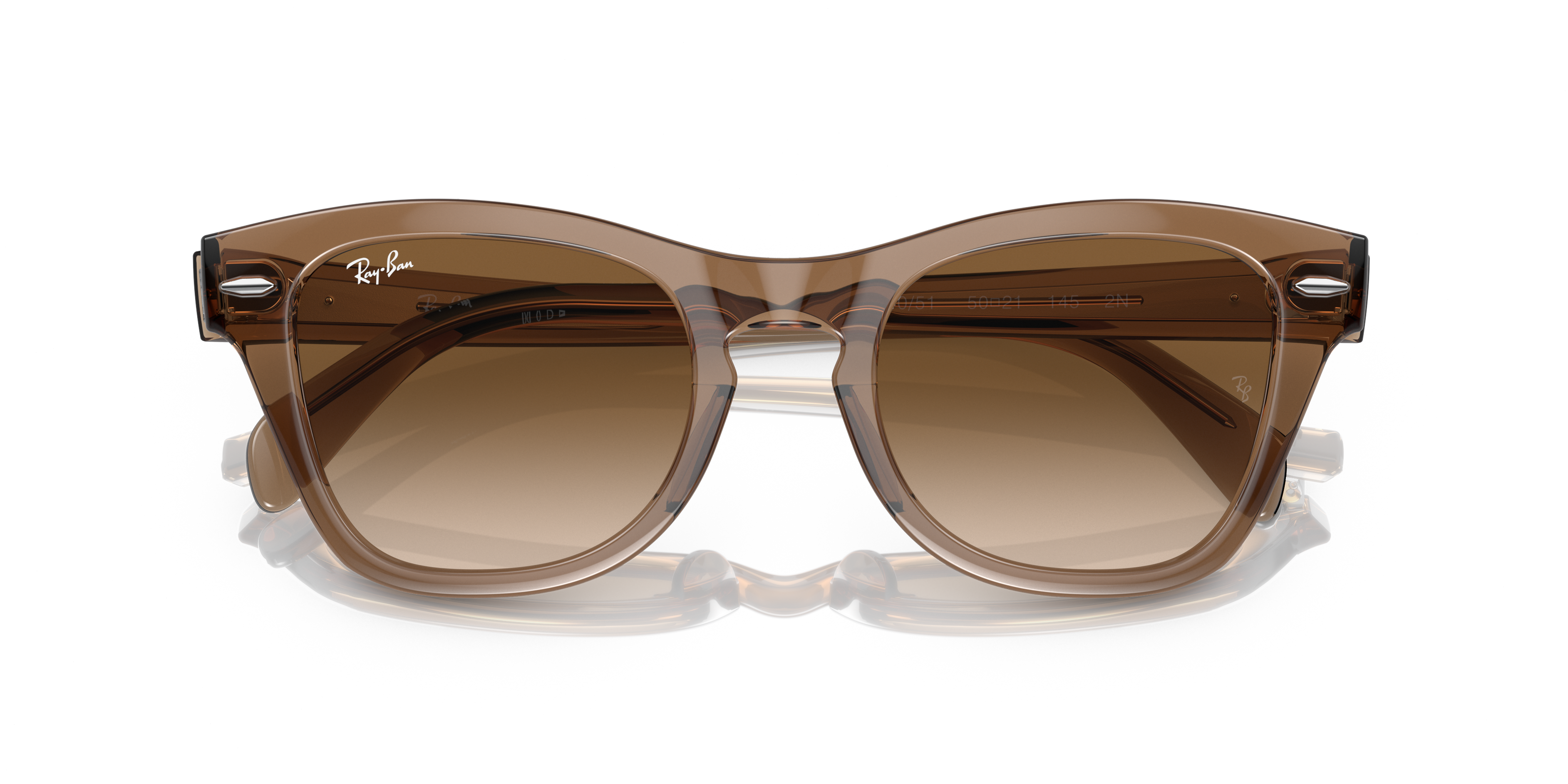 Rb0707s Sunglasses in Transparent Light Brown and Brown | Ray-Ban®