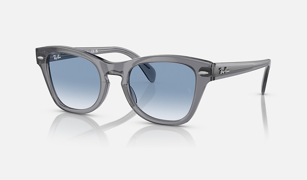 Rb0707s Sunglasses in Transparent Grey and Blue | Ray-Ban®