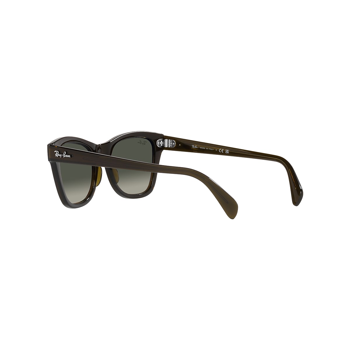 RB0707S Sunglasses in Transparent Olive Green and Grey - Ray-Ban