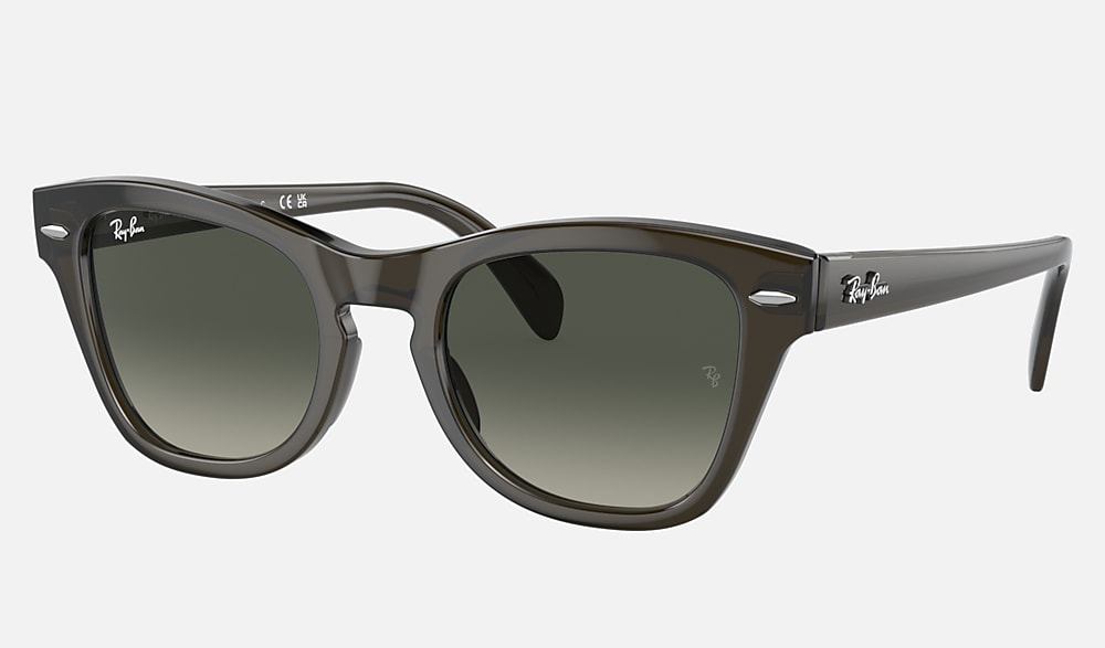RB0707S Sunglasses in Transparent Olive Green and Grey