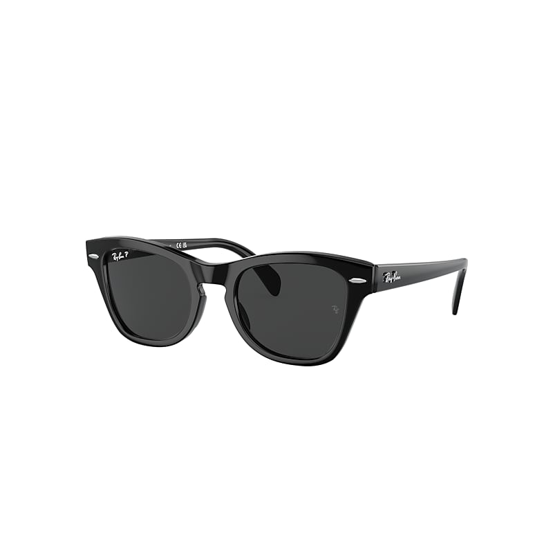 Shop Ray Ban Rb0707s Sunglasses Black Frame Black Lenses Polarized 50-21