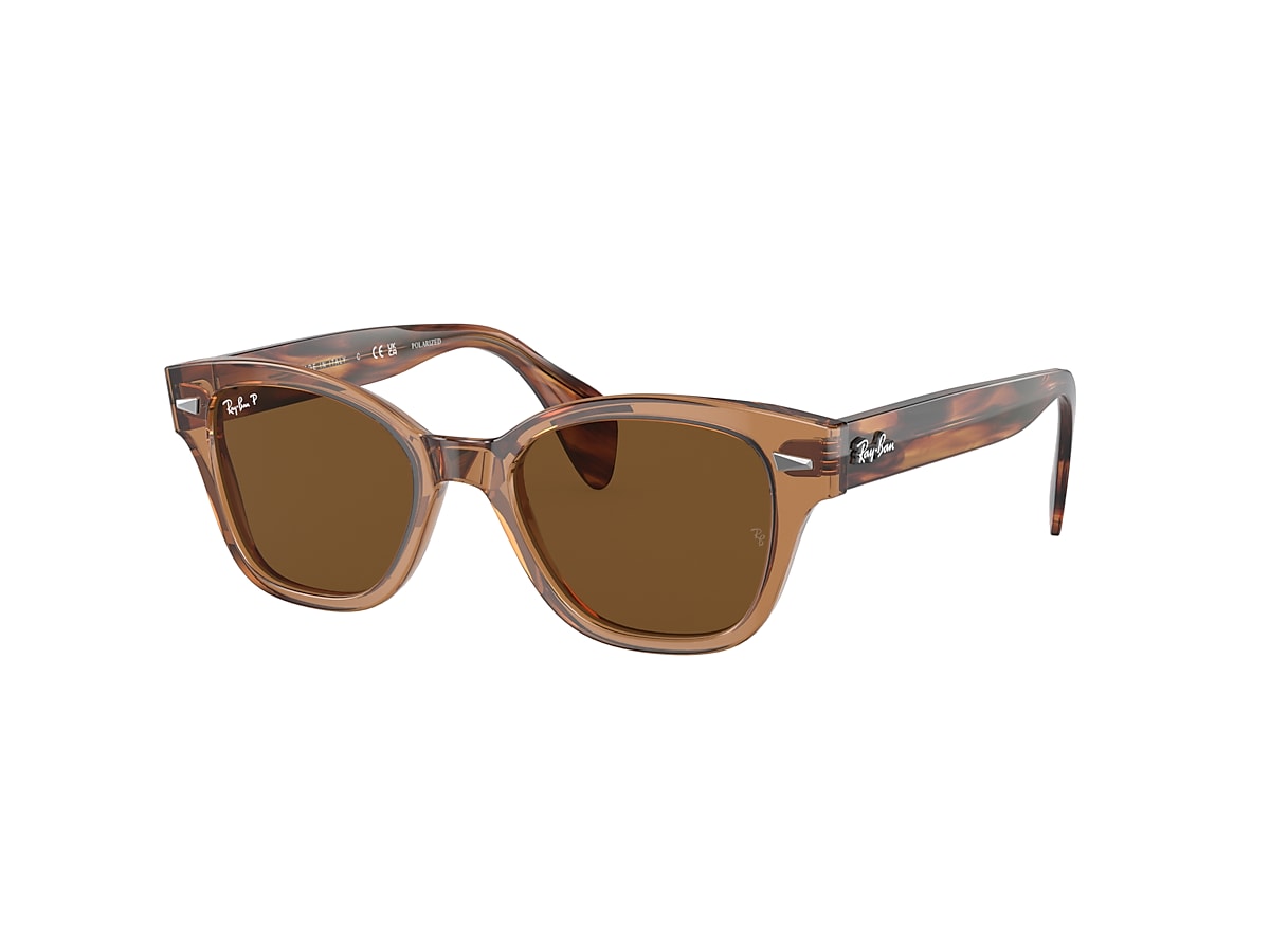 サングラス Sunglasses - By Far - Rodeo - Brown Coastal XL - Gold - Brown Gradient Polarized Sunglasses